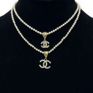 Mommy & Me Necklace Set - Set of 2 - Faux Pearl‎ and Rhinestone